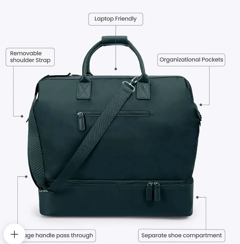 Daily Travel Bag With Multi Functional Matching Carry Accessories