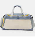 Light Blue Color Block Gym Bag with Adjustable Strap