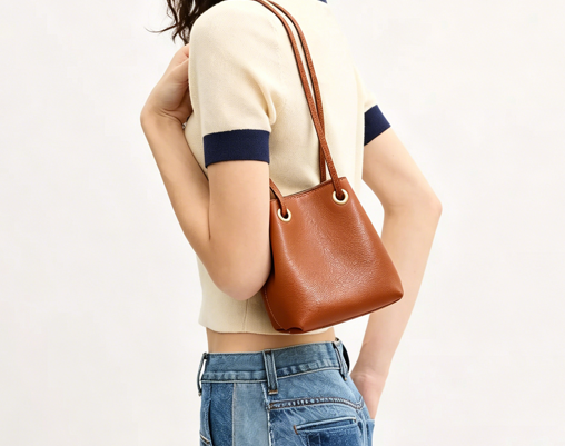Mini lightweight bucket silhouette fit casual daily street outfits