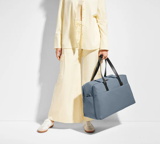 Coast Blue Trimmed Travel Duffle Bag with Trolley Sleeve for Business & Weekend Trips