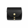 Multi-color Matte Minimal Leather Mini Bag with Metal Snap Accessory