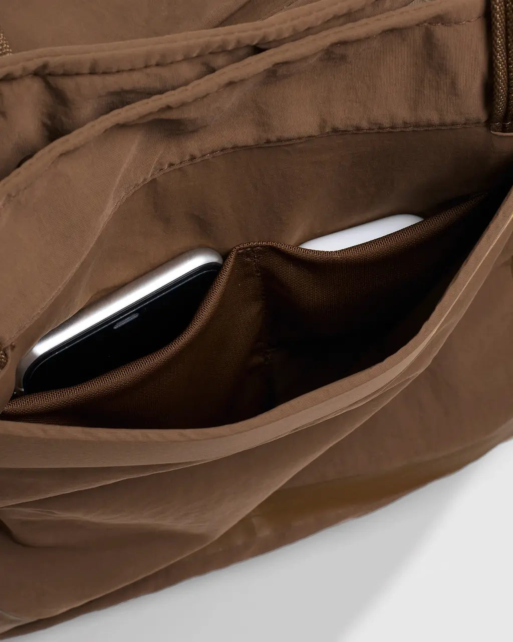 Foldable Chocolate Brown Waterproof Daily Tote Bag