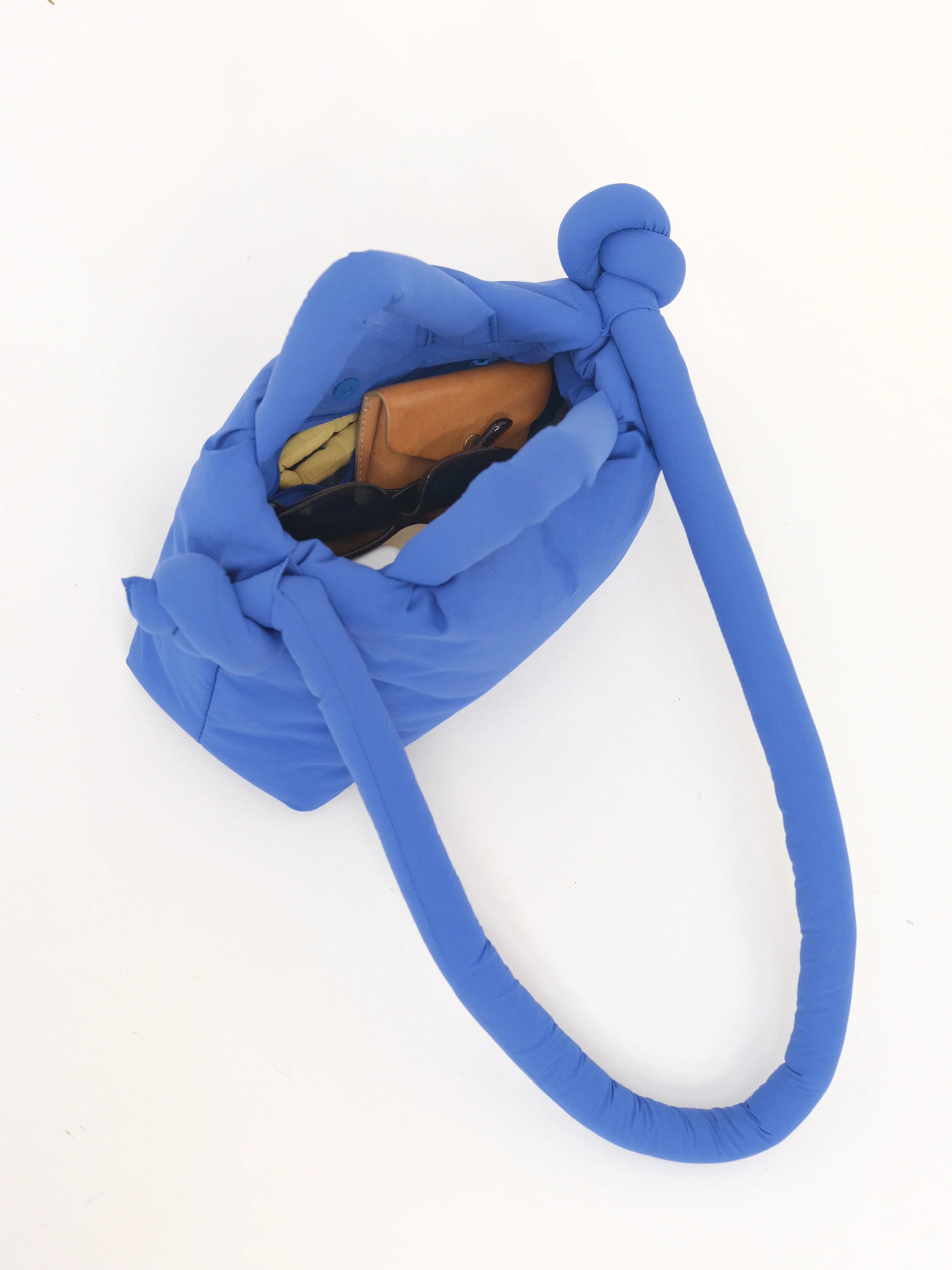 Puffy Soft Mini Bag with Knotted Adjustable Strap Accessories