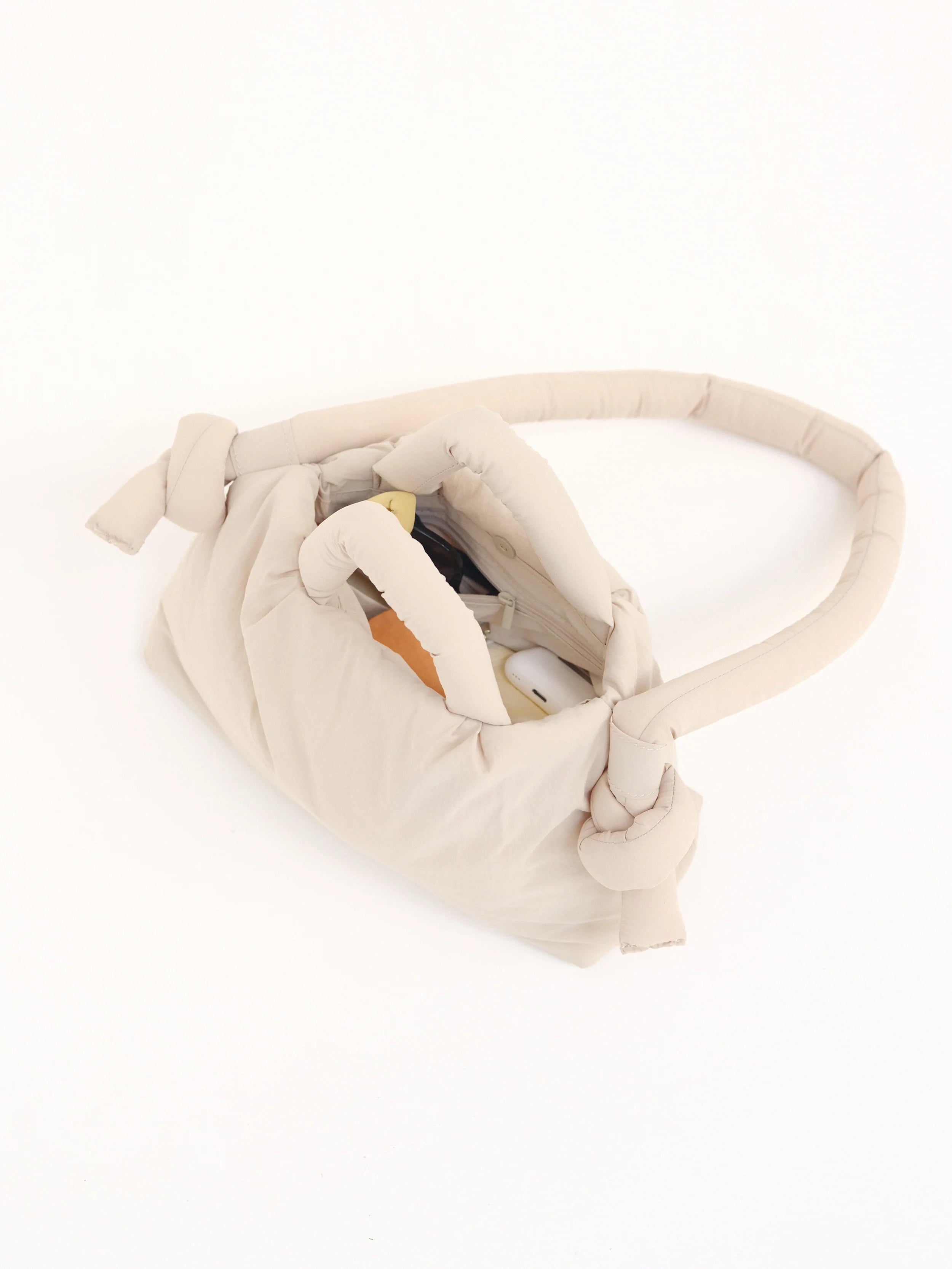 Puffy Soft Mini Bag with Knotted Adjustable Strap Accessories