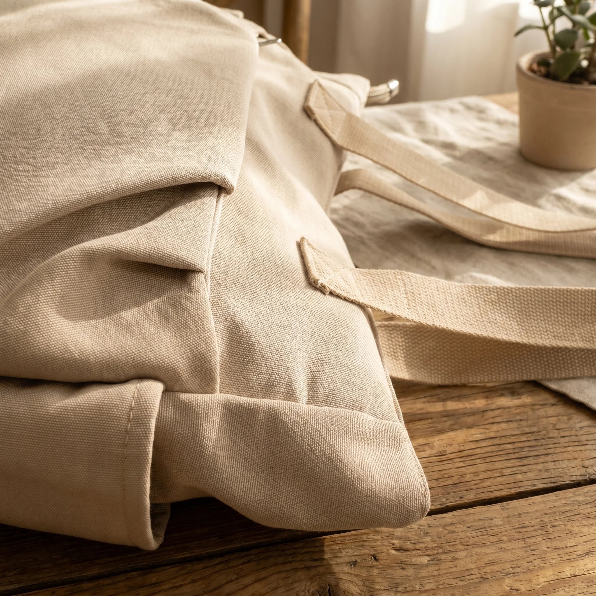 Taupe Neutral Multi-Pocket Shoulder Bag for Daily Beach & Commute Outings