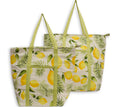 Assorted Floral Print Cooler Tote Bag Set in Various Color Options