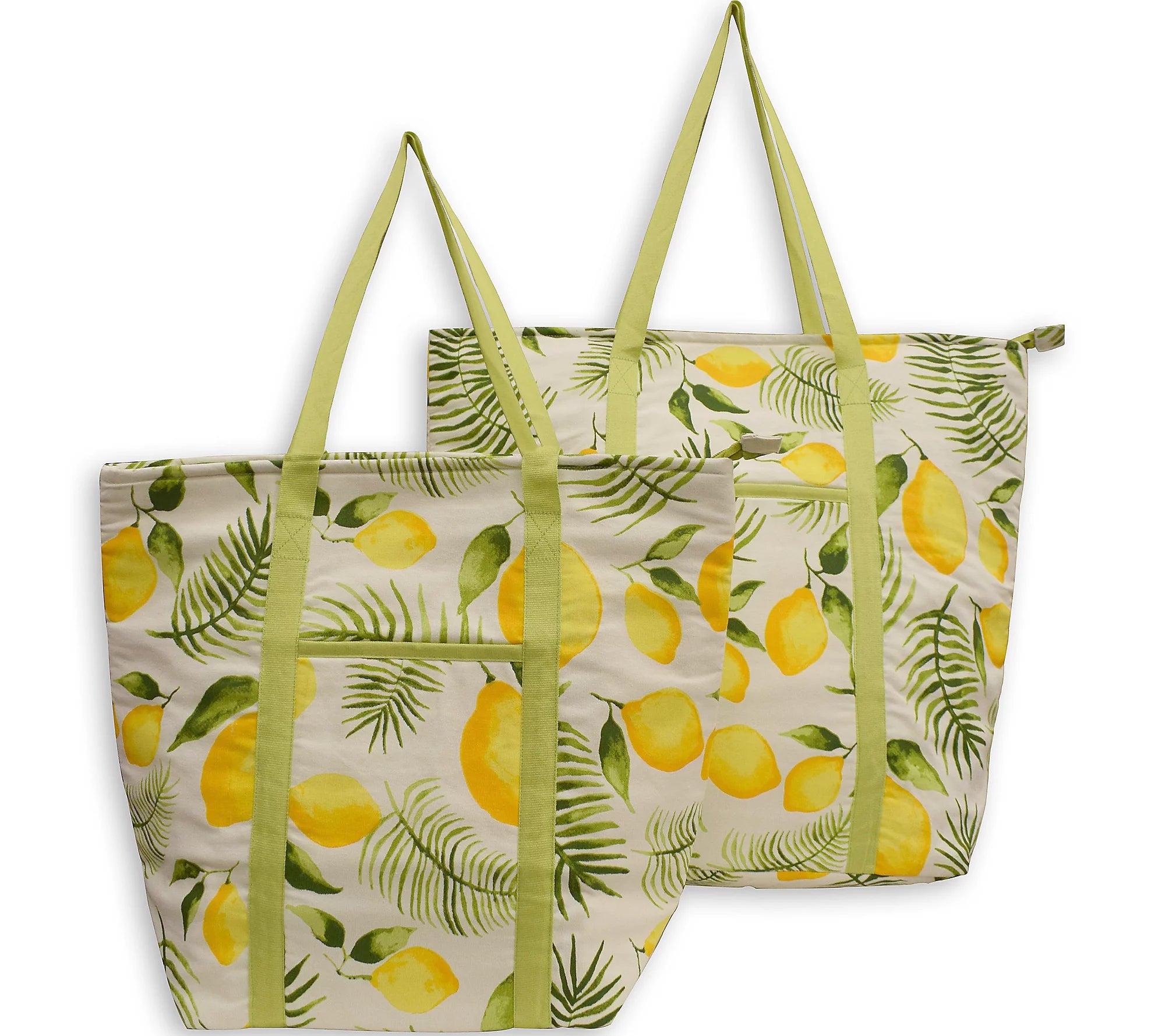 Assorted Floral Print Cooler Tote Bag Set in Various Color Options