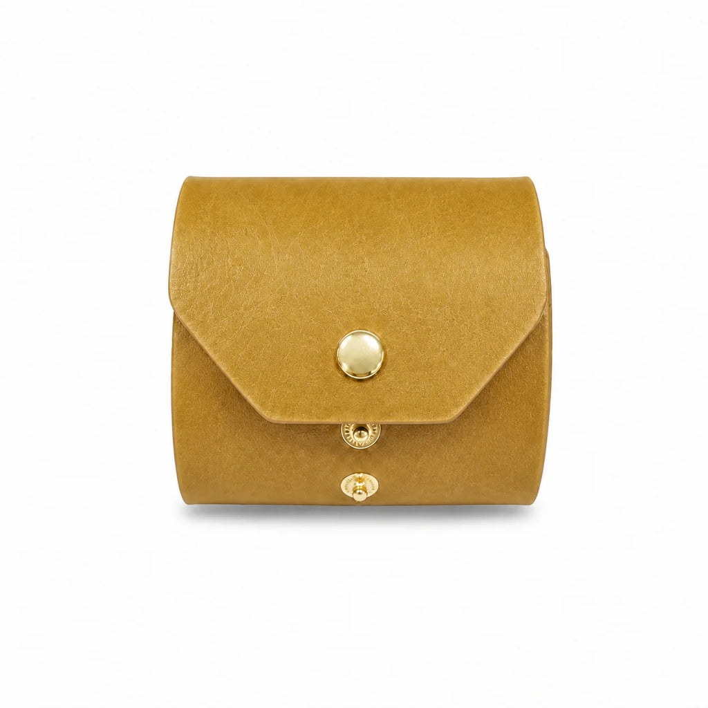 Multi-color Matte Minimal Leather Mini Bag with Metal Snap Accessory