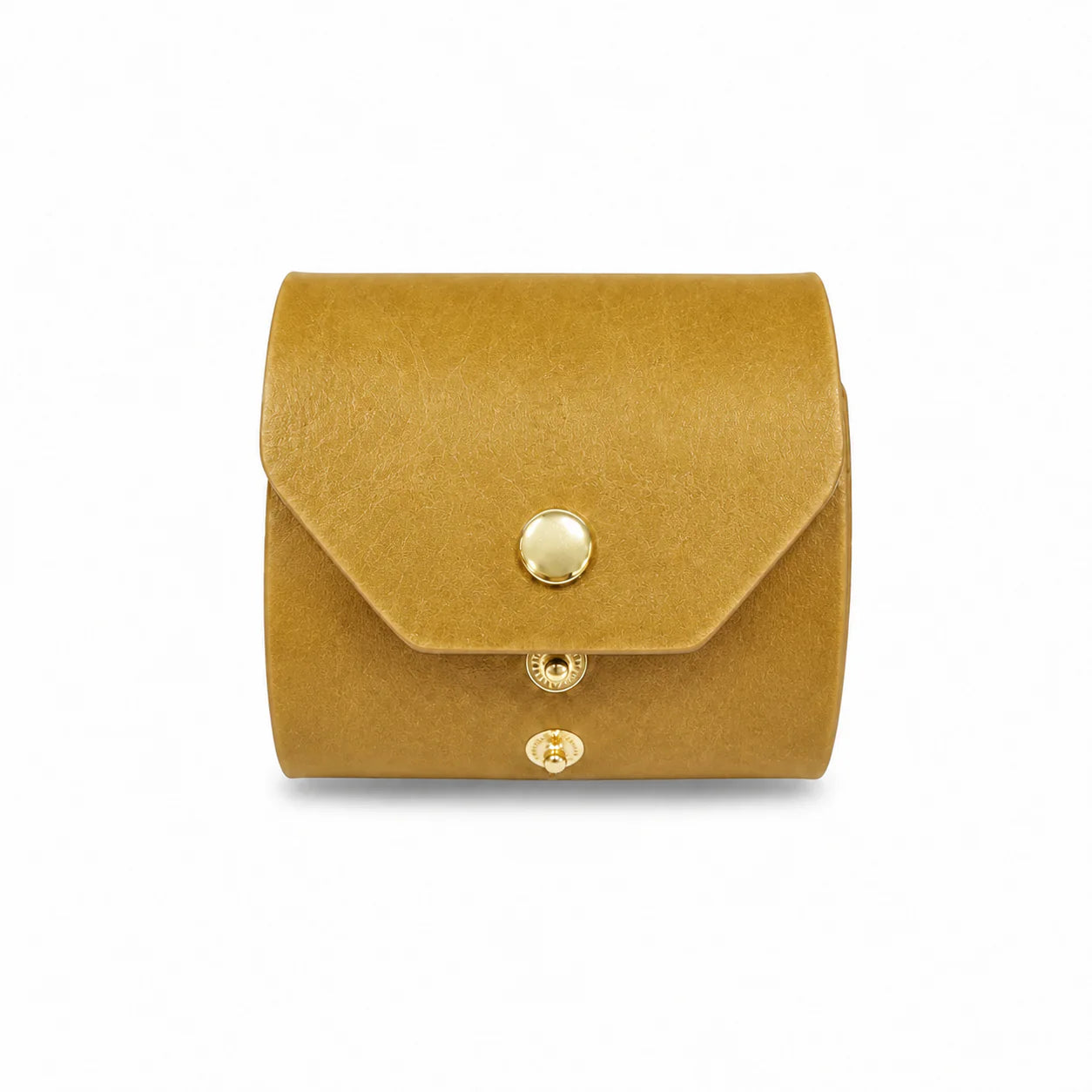Multi-color Matte Minimal Leather Mini Bag with Metal Snap Accessory